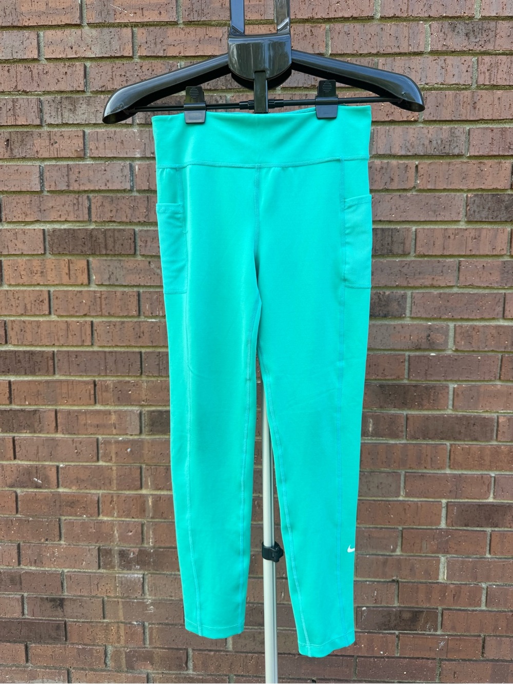 Nike One Pocket Leggings Girls Big Kids Size Large Clear Jade Dri-FIT High Rise